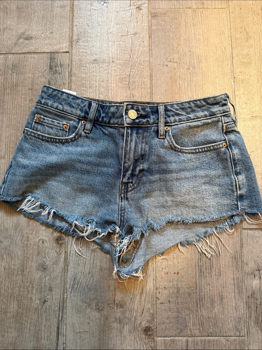 PACSun micro shirt Denim Shorts - Blue size 23